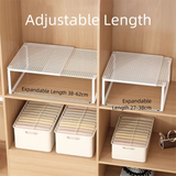 Closet Shelf Wardrobe Organizer Wardrobe Divider Board Stackable Shelves Clother Storage Rack Telescopic Adjustable