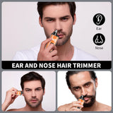 HIENA Electric Nose Hair Trimmer Mini Pocket Nose Ears Hair Eyebrow Trimmer for Men Rechargeable Clipper ﻿home appliance