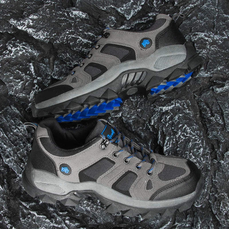 Spring Casual Shoes Men Breathable Comfortable Lace Up Walking Shoes Autumn Classic Outdoor Sneakers Thick-Soled Hiking Shoes