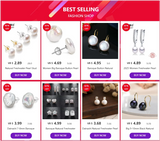 Dainashi 7-8mm Natural Freshwater Pearl Stud Earrings for Women Dainty Crystal Pearl Earrings Jewelry Gift 2026 New Arrivals