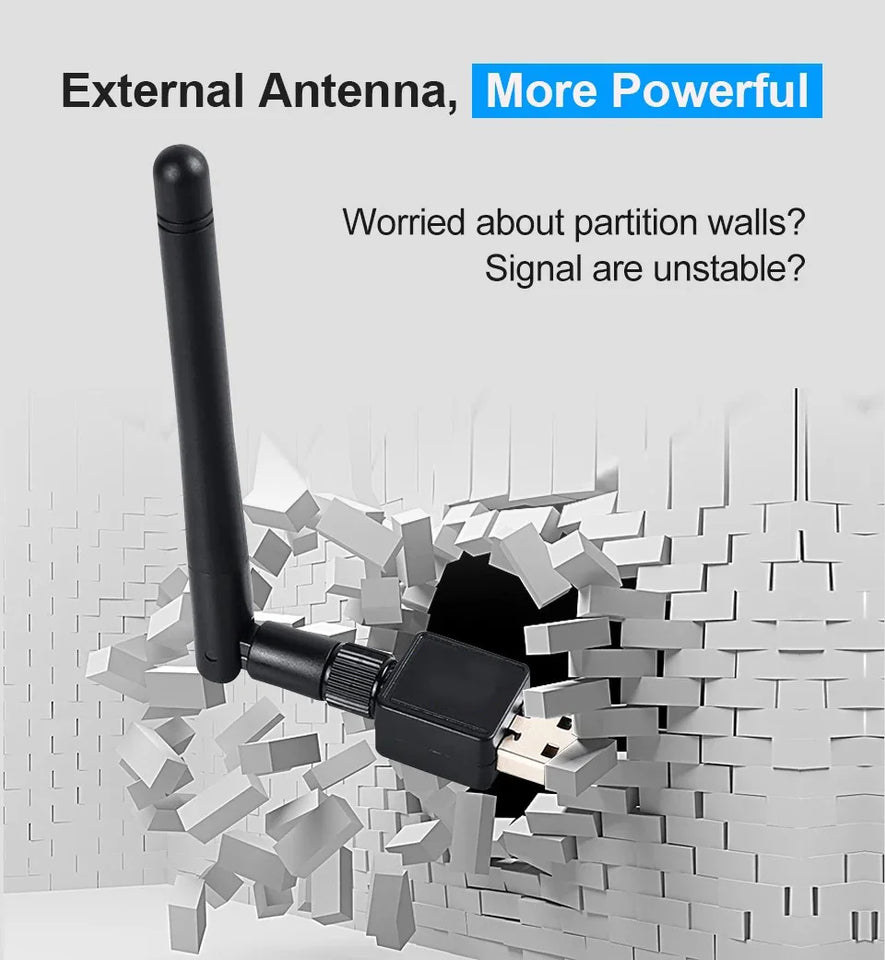 USB WiFi 150Mbps Adapter Mini 2.4G Wireless Network Card 802.11b/n/g/ac Network LAN Card Wifi Antenna Signal Receiver for PC