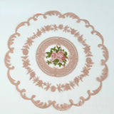 New Embroidered Dinning Table Cover Table Cloth Elegant Round Lace Tablecloth Coffee Coasters Napkin Party Wedding Decoration