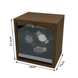 FRUCASE Watch Winder for automatic watches automatic winder for 3 watches 2 Rotation Modes Storage Case Memory Cotton