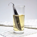 Portable Home Tea Accessories Filter Stainless Steel Tea Maker Piping Design Tea Spoon Brewer Long Handle Metal Creative Cup