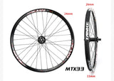 TANKE MTB Wheelset 26 inch Disc Brake MTB single-speed DJ AM Enduro DH Wheelset Hub MTX33/39 aluminum alloy Mountain wheel set