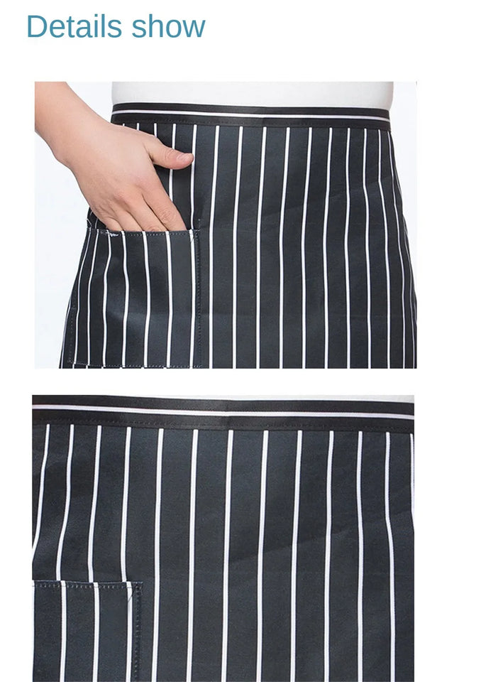 Chef Apron Special Kitchen Mens Hotel Restaurant Restaurant Back Kitchen Half-length Short Apron Household Cleaning