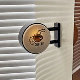 Coffee Corner Creative Atmosphere Light Sign Creative Magnetic Fridge Stickers Convenience Store Coffee Shop Glowing Decoration