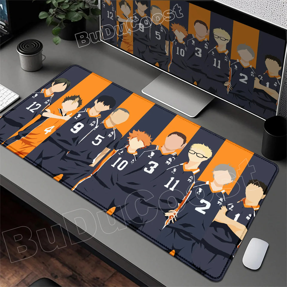2026 New Arrival Cool Mouse Mat Anime Haikyuu Mause Pad Anime Gaming Large Cabinet Kawaii Mousepad Xxl Desk Cute Pc Carpet Mats