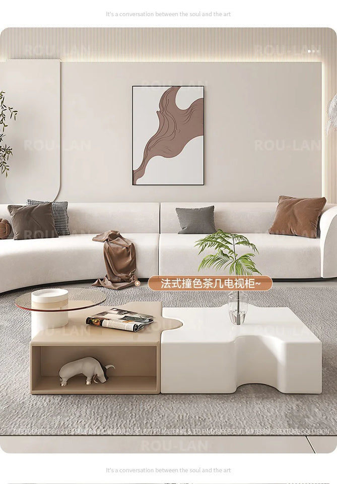 Light Luxury Tea Table Set Tea Table Small Living Room Home Modern Minimalist Patchwork Tea Table