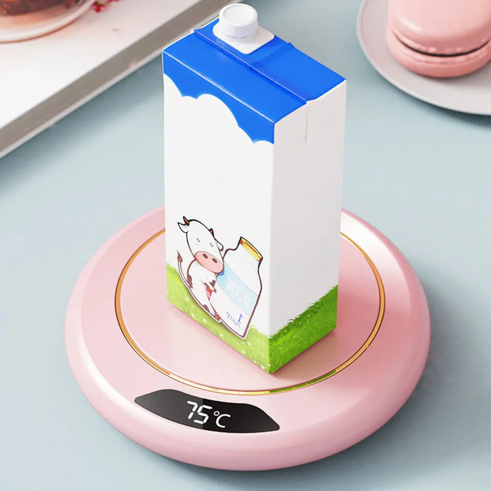 USB Coffee Mug Warmer with 3 Temperature Settings Smart Cup Warmer Electric Beverage Warmer for Hot Coffee Tea and Milk