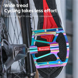 WEST BIKING Bicycle Pedal Three Bearing Aluminum Alloy Pedal Mountain Bike Road Bike Pedal Color Bike Accessories