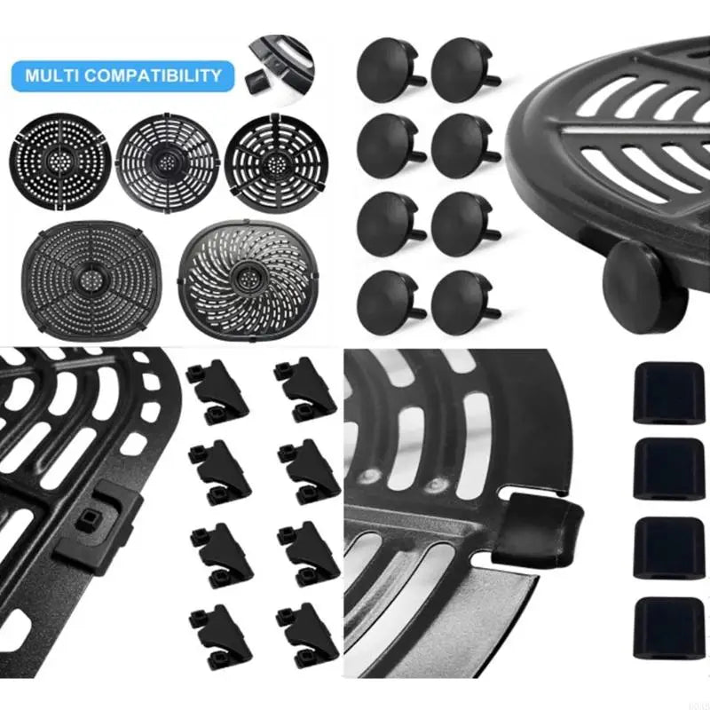 10PCS Air Fryer Rubber Feet Silicone Pieces for Air Fryer Grill Pan Plate Tray