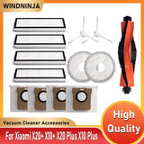 For Xiaomi Robot Vacuum X20+/X10+ /X20 Plus/X10 Plus Parts Mop Cloth Dust Bag Roller Side Brush Hepa Filter Part Accessories