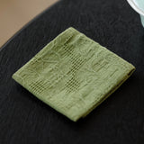 Thick Handmade Cotton Linen Tea Towel Double Sided Water Absorbent Tea Tablecloth Tea Set Mat Tea Tray Cup Coaster Pot Holder