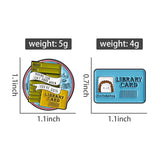 2-6pcs/set Hobby Collection Enamel Pins Reading Book Iced Coffee Knit Brooch Hiking Badges Music Korean Girls Band Jewelry