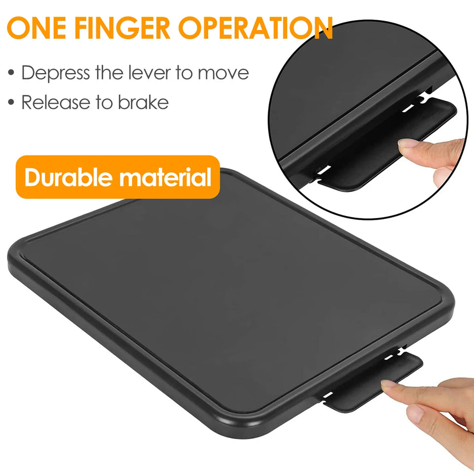 Kitchen Appliance Sliding Tray with Smooth Wheels Below Cabinet Appliance Rolling Tray Countertop Moving Slider Coffee Tray