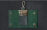 100 % Genuine leather   Multi-function Key Bag High Quality Crazy Horse leather Key Pouch Unisex Leather Business Gift
