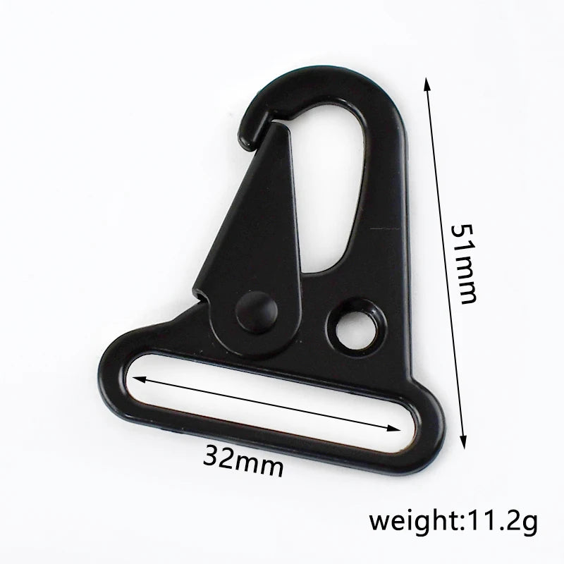 5/10Pcs 20/25/32/38mm Metal Buckle Bag Strap Lobster Clasp Backpack Webbing Dog Collar Trigger Snap Hook DIY Hardware Accessory