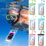 New IPX8 Waterproof Phone Pouch Transparent Touchable Floating Phone Waterproof Bag for Beach Underwater Photography Phone Cover
