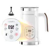 BioloMix 5-in-1 Milk Frother with LED Touch Screen – Hot & Cold Foam Maker for Lattes, Coffee & More