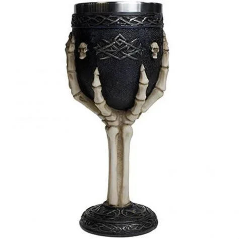Creative Skull Mugs Cool Beer Mug 3D Resin & Stainless Steel Coffee Cups and Mugs Water Glass Wine Pub Bar Decoration Halloween