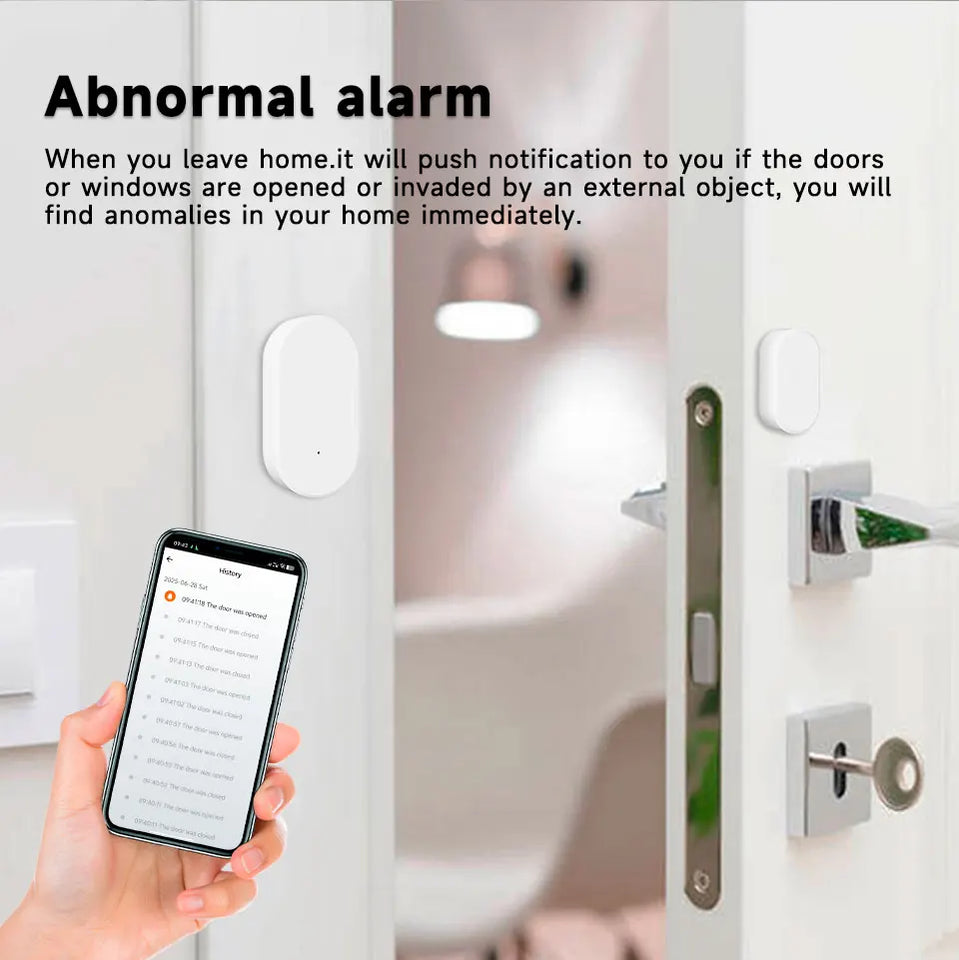 Smart Door Window Magnetic Sensor Zigbee3.0 Z2MQTT Home Security Protection for Home Assistant Smart Home System