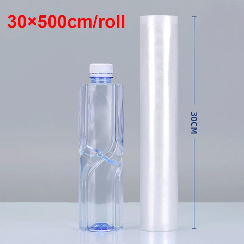 Vacuum Sealer Bags Rolls for Vacuum Sealer Meat Fruit Vegetable Food Vacuum Storage Packaging Bags 12/15/20/25/30cm 500cm/roll