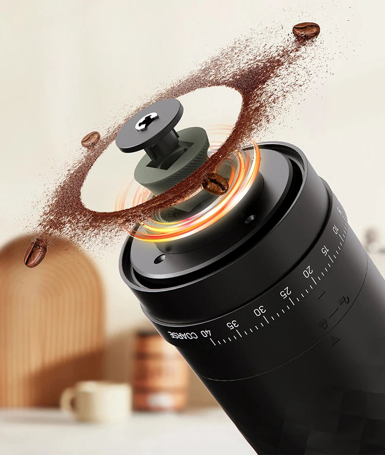 Home Coffee Grinder Portable Electric Coffee Grinder with Cleaning Brush Travel/Camping/Home/Office Dedicated Espresso Grinder