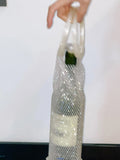Resin Handle Wine Storage Bag Portable Czech Diamond Hand-carrying Gift Packaging Shiny Handwoven Bags Bottle jacket