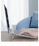 Desktop Riser Portable Foldable Laptop Stand Plastic Feet Hidden Keyboard Mini Adjustable Support Holder for Notebook