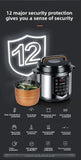 ‌13L Commercial Heavy Duty Pressure Cooker,Restaurant Grade Electric Steamer,Breakfast Buffet Auto Keep Warm Function