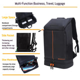 Shoulder Bag Large Capacity Outdoor Leisure Travel Waterproof Wear Resistant PU Sports Mountaineering Bag With Shoe Compartment
