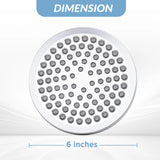 Shower Head High Pressure Rain Adjustable Stainless Steel 6 Inch Wall Mounted Rainfall Shower Bathroom Accessories Replacement