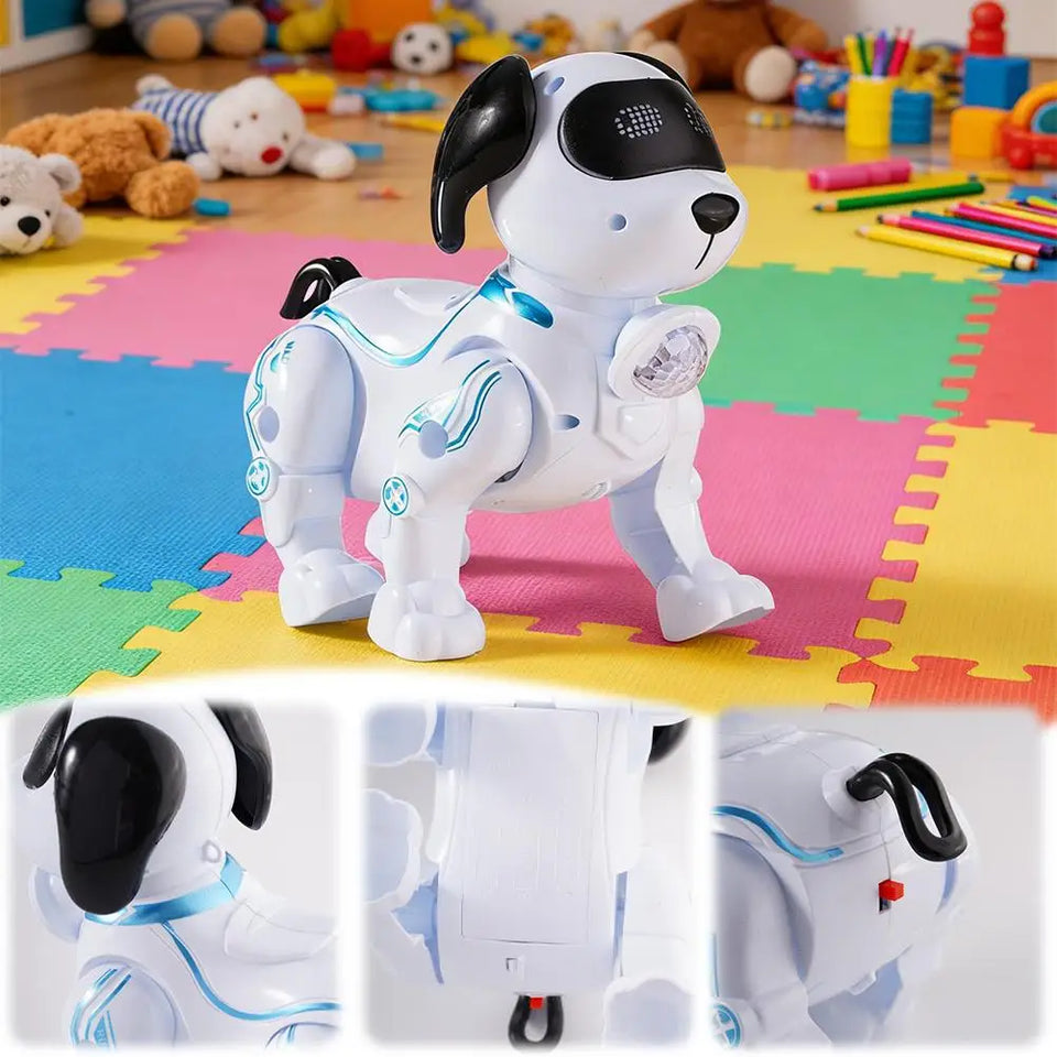 RC Robot Dog Electronic Stunt Pet Interactive Touch Programmable Smart Walking Dancing Kids Birthday Gift for Kids Boys Girls
