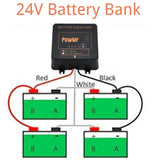 PowMr 24V 48V Battery Equalizer Voltage Balancer for Lead Acid, Lithium Batterries Series-Parallel Connected Charge Controller