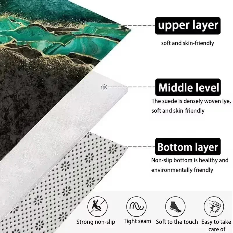 1pc Modern 3D Illusion Checkered Round Area Rug Washable NonSlip Floor Mat for Entryway and Bedroom Living Room Coffee Table Rug