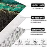 1pc Modern 3D Illusion Checkered Round Area Rug Washable NonSlip Floor Mat for Entryway and Bedroom Living Room Coffee Table Rug