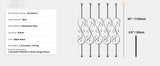 SucceBuy Staircase Metal Balusters Galvanized Decorative Banister Spindles with Hollow Baskets Spiral Stair with Shoes Screws
