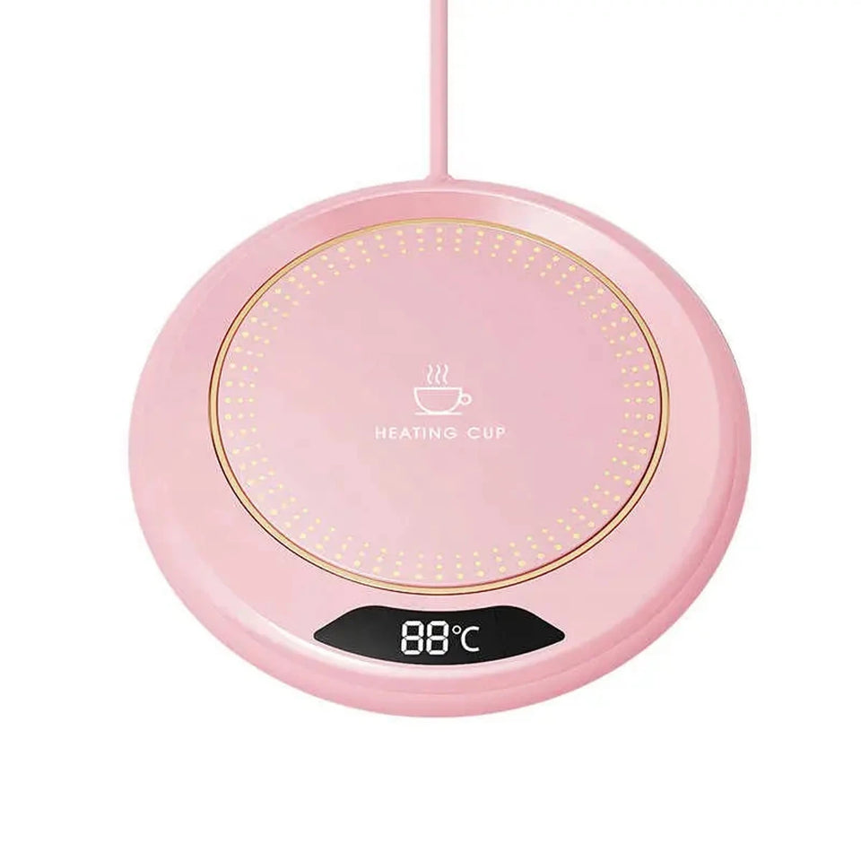 1PC Thermostatic Heating Coaster USB Home Heating Coaster 3-speed Adjustment Heating 55 Degrees Constant Temperature