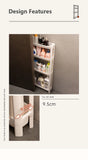 Bathroom Cabinet  Behind The Door Storage and Kitchen Storage Rack Multi-layer Narrow Cabinet Space Saving Trolley Storage Rack