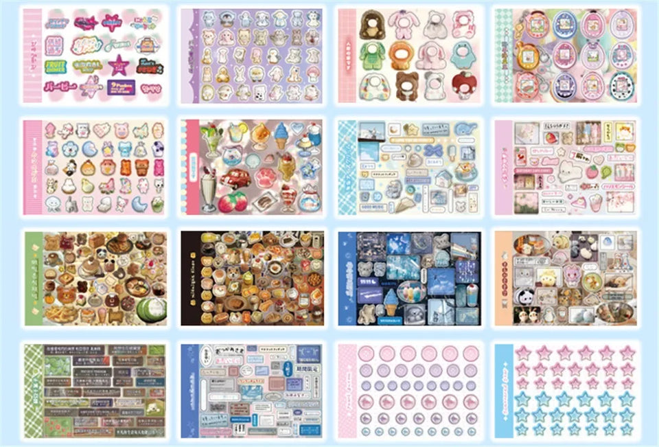 New 1Style 72Pcs/bag Good Mood Maker Cut Film Sticker Book Handbook Scrapbook Phone Case Photo Frame Calendar DIY