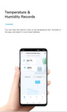 CozyLife Smart Thermometer Temperature Sensor Fridge Sensor Mini LCD Digital Display Bluetooth-Compatible Thermometer Hygrometer