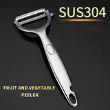 Commercial-Grade Peeler Set | Stainless Steel Sharp Peelers for Professional & Home Kitchens, Non-Slip Ergonomic Handle