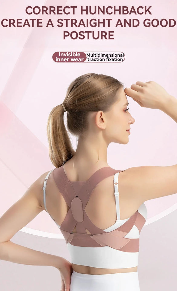 Adult Hunchback Corrector Invisible Back Straightening Stretching Straight Back Open Shoulder Lumbar Correction Belt Men Women