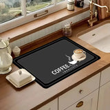 Minimally Styled Coffee Machine Mat and Anti Slip Mat Kitchen Mat Kitchen Water and Anti Slip Mat Mat Kitchen Dining Mats