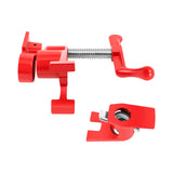 4 Pcs 3/4" Wood Gluing Pipe Clamp Set for Woodworking Lumber Stores, Manufacturing Plants, Repair Shops