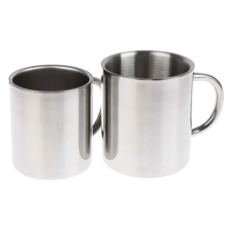 Travel Tumbler Jug Children's Milk Tea Cups Office Water Mug Double Wall 304 Stainless Steel Coffee Mug Without Lid Portable Cup