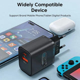 40W USB Type C Charger Dual Port QC4.0 PPS PD 20W Quick Fast Charging Mobile Phone Charger Adapter for iPhone Samsung Xiaomi
