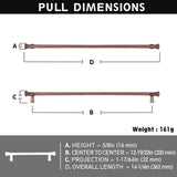 Goo-Ki Antique Brass Stainless Steel Cabinet Handles T Bar Knobs Modern Drawer Pulls for Kitchen Cabinet Hardware for Bedroom
