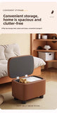 Shoe Cabinets Shoe Stool Upholstered Shoe Bench Storage Ottoman Seat Entryway Hallway Living Room Soft Padded Faux Leather